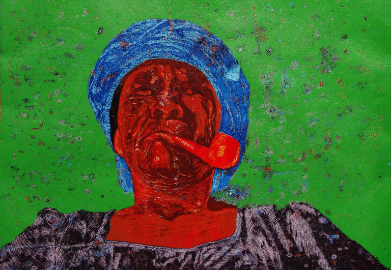 "Old Lady Smoking Kiko"