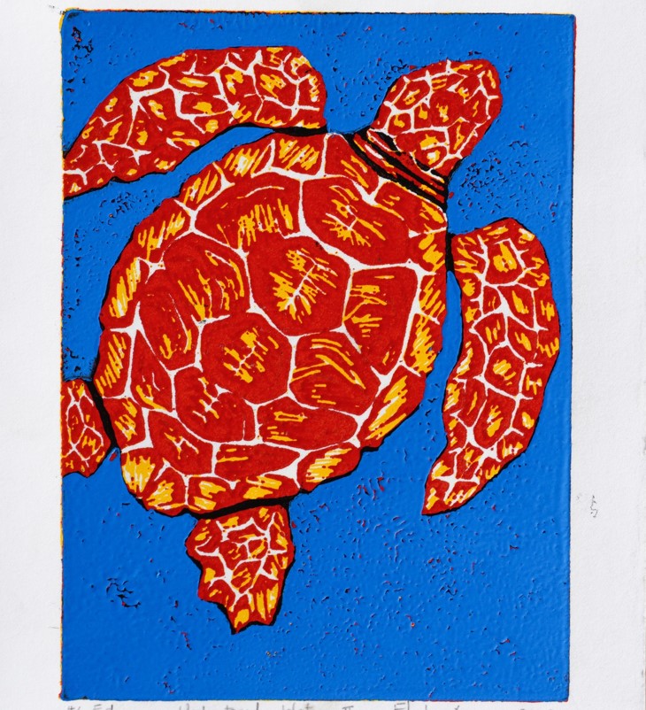 "Unchartered Waters II" (2024) Original Woodblock Print + Free Gift